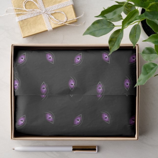 Halloween, Purple Eyes, Trick Or Treat, Boo Tissue Paper (Gift)