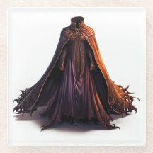 HALLOWEEN PURPLE & ORANGE VICTORIAN CAPE