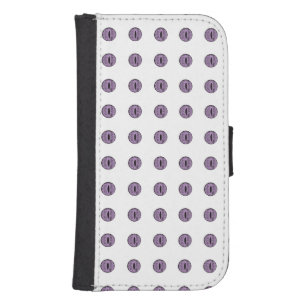 Halloween Purple Polka Dot Eyes Galaxy S4 Wallet Case