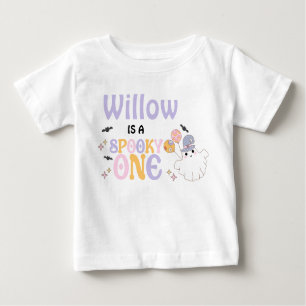 Halloween Purple Spooky One Halloween 1st Birthday Baby T-Shirt