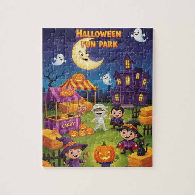 Halloween Puzzle for Kids – 110 Piece Jigsaw  (Vertical)