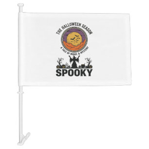 Halloween Queen Little Miss Retro Witch_1 Car Flag