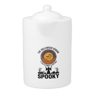 Halloween Queen Little Miss Retro Witch_1 Teapot