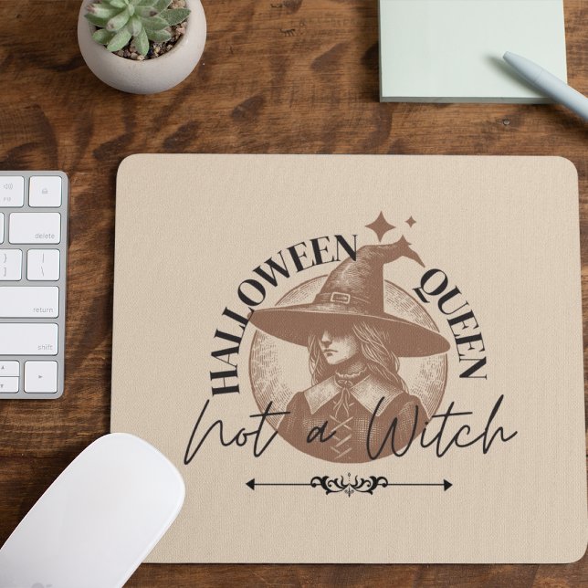 Halloween Queen, Not a Witch Mouse Pad (Halloween Queen, Not a Witch Mousepad Cover from The Beekeeper Store)
