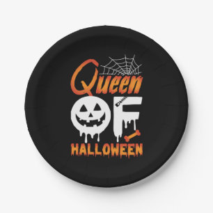 Halloween Queen Of Halloween Paper Plates