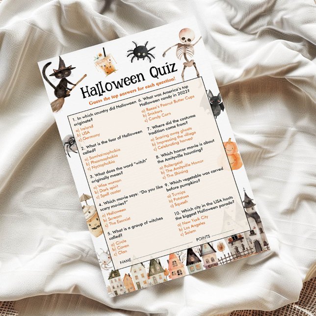 Halloween Quiz for Adults (Creator Uploaded)