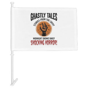 Halloween Quote Become Anything Scary Vintage_1 Car Flag