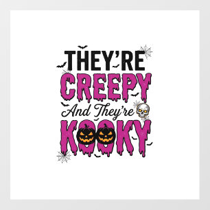 Halloween Quote Creepy Kooky Spooky Vintage_1 Floor Decals