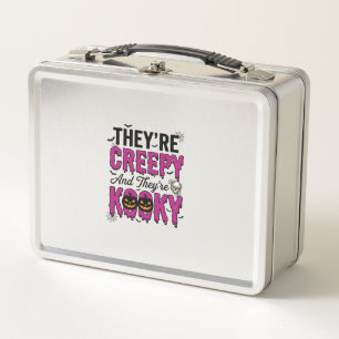 Halloween Quote Creepy Kooky Spooky Vintage_1 Metal Lunch Box