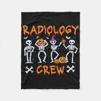 Halloween Radiology Fall Autumn Rad Tech X-ray Tec Fleece Blanket
