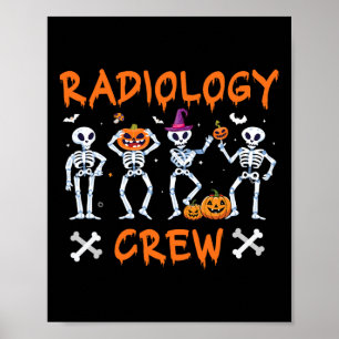 Halloween Radiology Fall Autumn Rad Tech X-ray Tec Poster