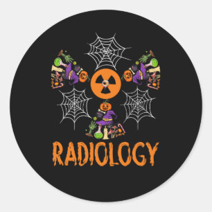 Halloween Radiology X-Ray Tech Radiology Departmen Classic Round Sticker