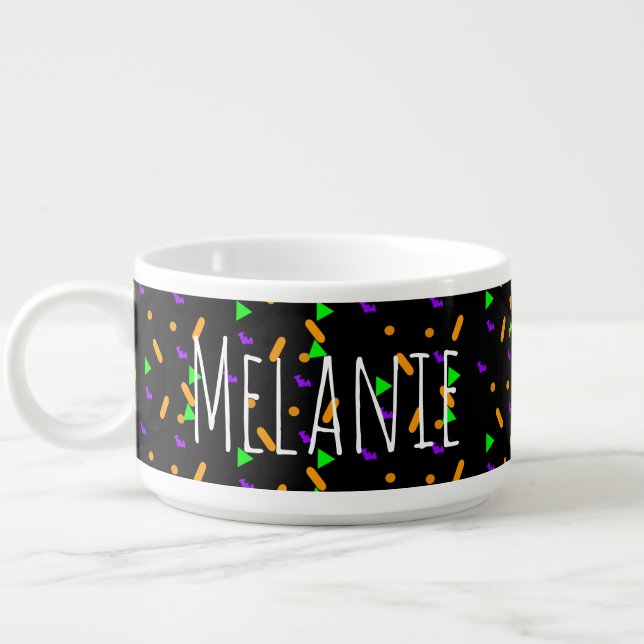 Halloween Rainbow Sprinkle Mix Ice Cream Bowl (Right)