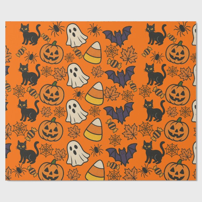 Halloween rapping paper (Flat)