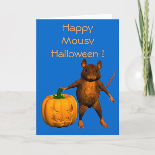 Halloween Rat Card