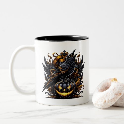 Halloween Raven Coffee Mug
