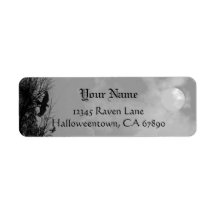 30 Custom Raven Personalized Address Labels 