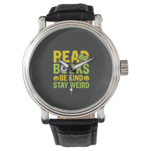 Halloween Read Books Be Kind Stay Weird Design Watch