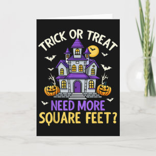 Halloween Real Estate Agent Broker Funny Realtor M Card