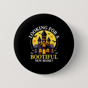 Halloween Real Estate Agent Funny Realtor Bootiful Button