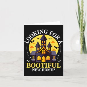 Halloween Real Estate Agent Funny Realtor Bootiful Card