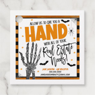 Halloween Real Estate referral Gift Tag