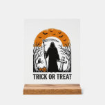 Halloween Reaper Trick Or Treat Vintage Spooky_1 Acrylic Sign