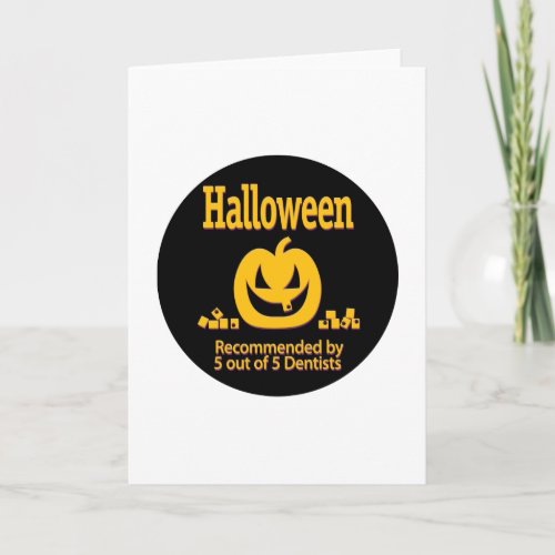 Halloween Recommended by Dentists Card