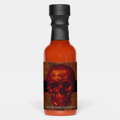 Halloween Red and Black Skull Hot Sauces