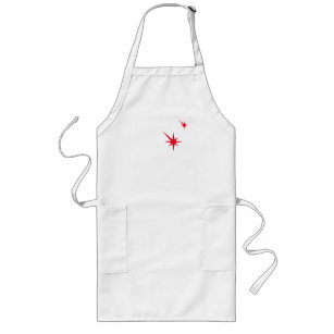 Halloween Red blood bloody starburst funny costume Long Apron