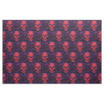 Halloween Red Skull Combed Cotton Fabric