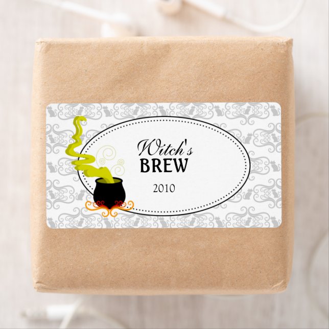 Halloween Red Wine / Glass Label (Insitu)