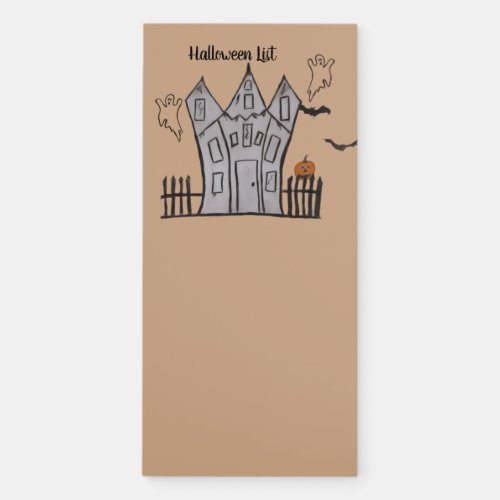 Halloween Reminder Magnetic Notepad