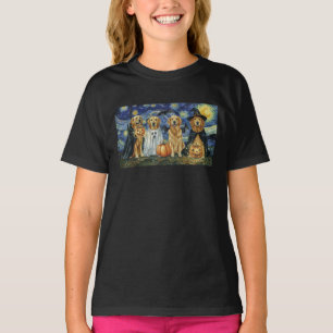 Halloween Retriever Dogs Ghost Boo Witch Costume T-Shirt