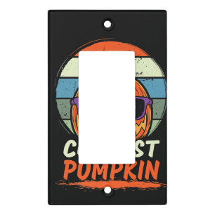 Halloween Retro coolest Pumpkin Premium Light Switch Cover