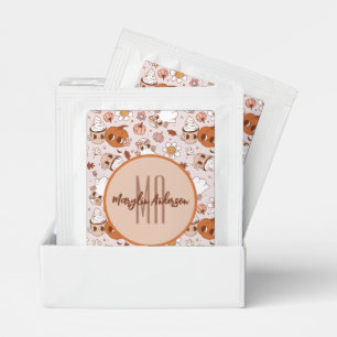 HALLOWEEN RETRO GROOVY PUMPKINS AND GHOSTS TEA BAG DRINK MIX