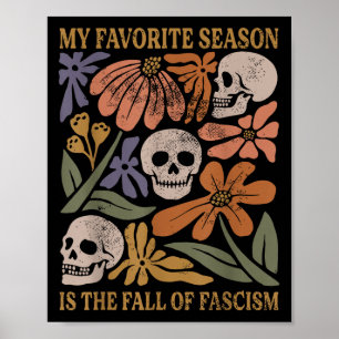 Halloween Retro My Favorite Season Is The Fall Of  Poster