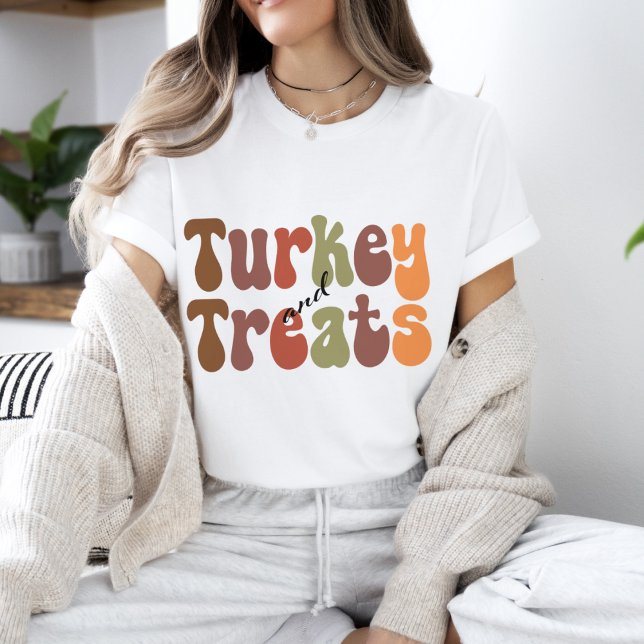 Halloween Retro Vibes | Turkey and Treats  T-Shirt (Creator Uploaded)