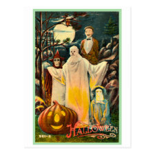 Halloween Retro Vintage Kitsch Spooky Card
