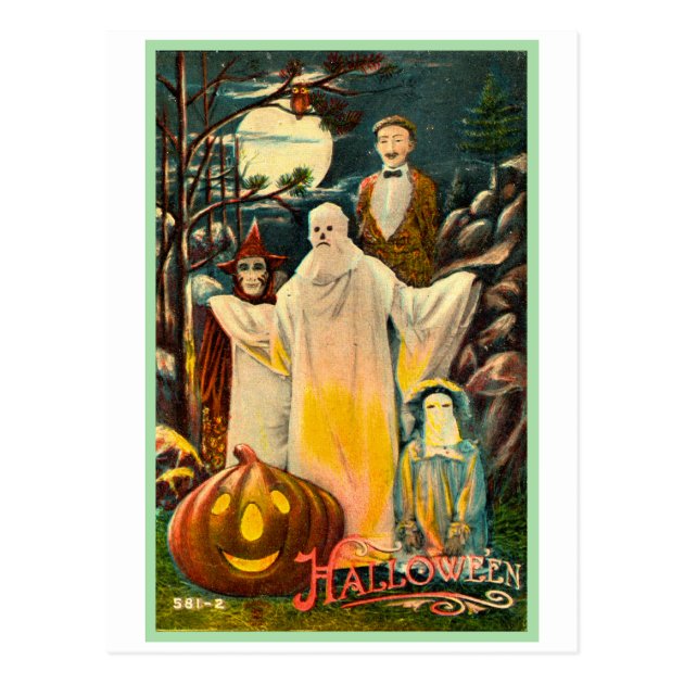 Halloween Retro Vintage Kitsch Spooky Invitation