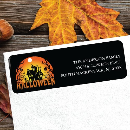 Halloween Return Address Label