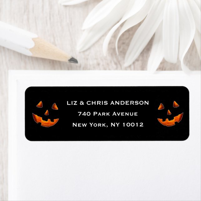 Halloween return-address label (Insitu)