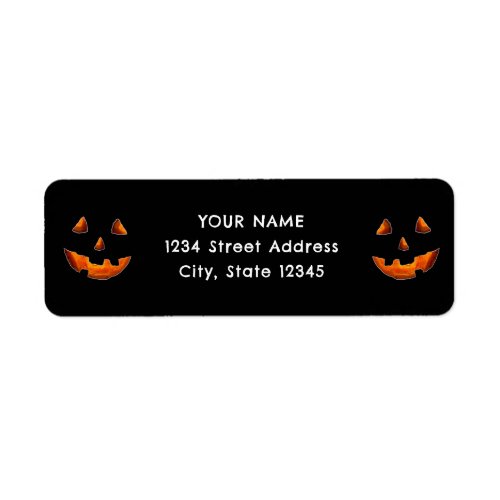 Halloween return_address label