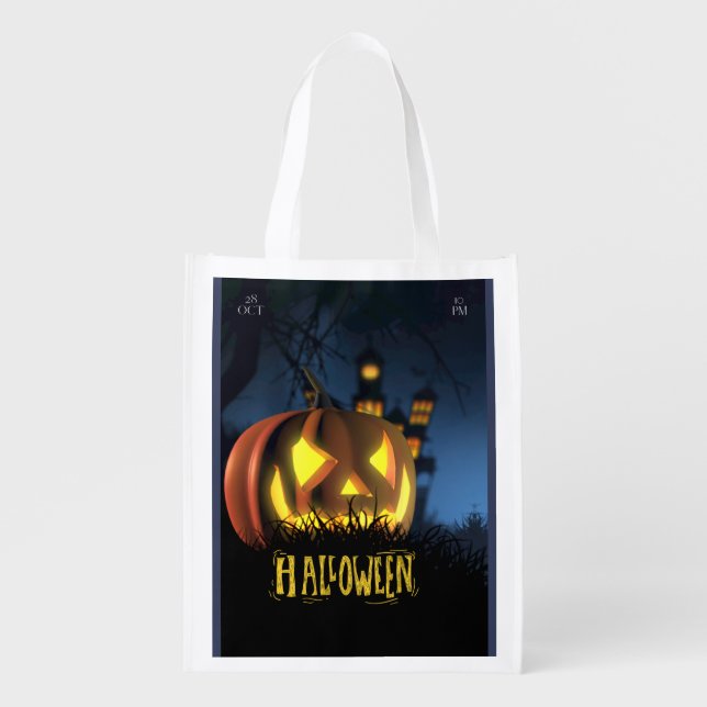 Halloween reusable grocery bags  (Front)