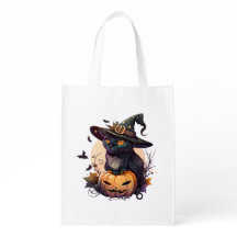 Halloween Reusable Grocery Tote Bag