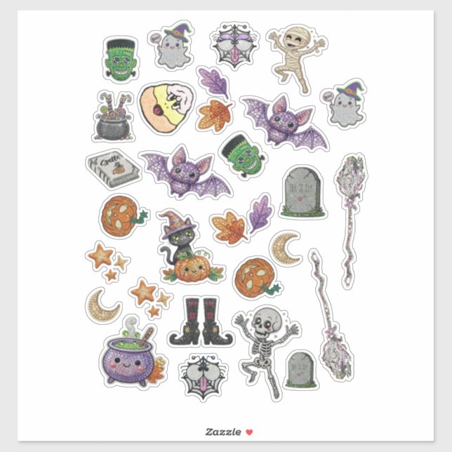 Halloween Rhinestone style  Sticker (Sheet)