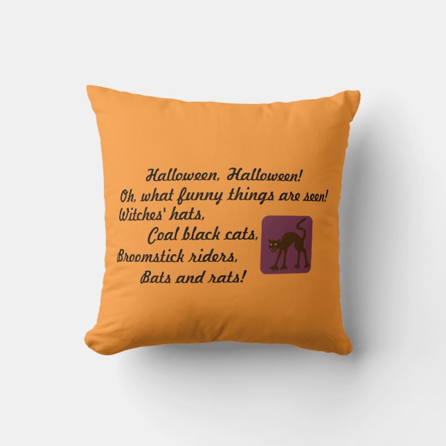 Halloween Rhyme Pillow (Front)