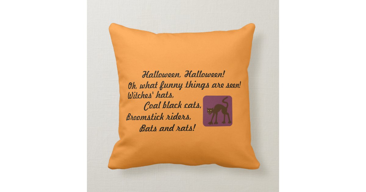 Halloween Rhyme Pillow