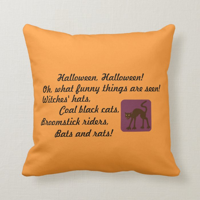 Halloween Rhyme Pillow