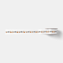 Halloween Ribbon, Cute Ghost & Pumpkin Design